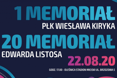 1 Memoriał płk Wiesława Kiryka i 20 Memoriał Edwarda Listosa