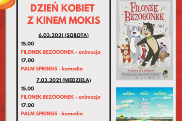 Kino MOKiS na Dzień Kobiet - sprawdź, co grają