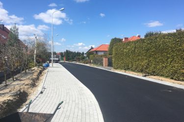 Budowa ulicy Pułaskiego na ukończeniu