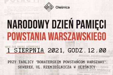 Narodowy Dzień Pamięci Powstania Warszawskiego 