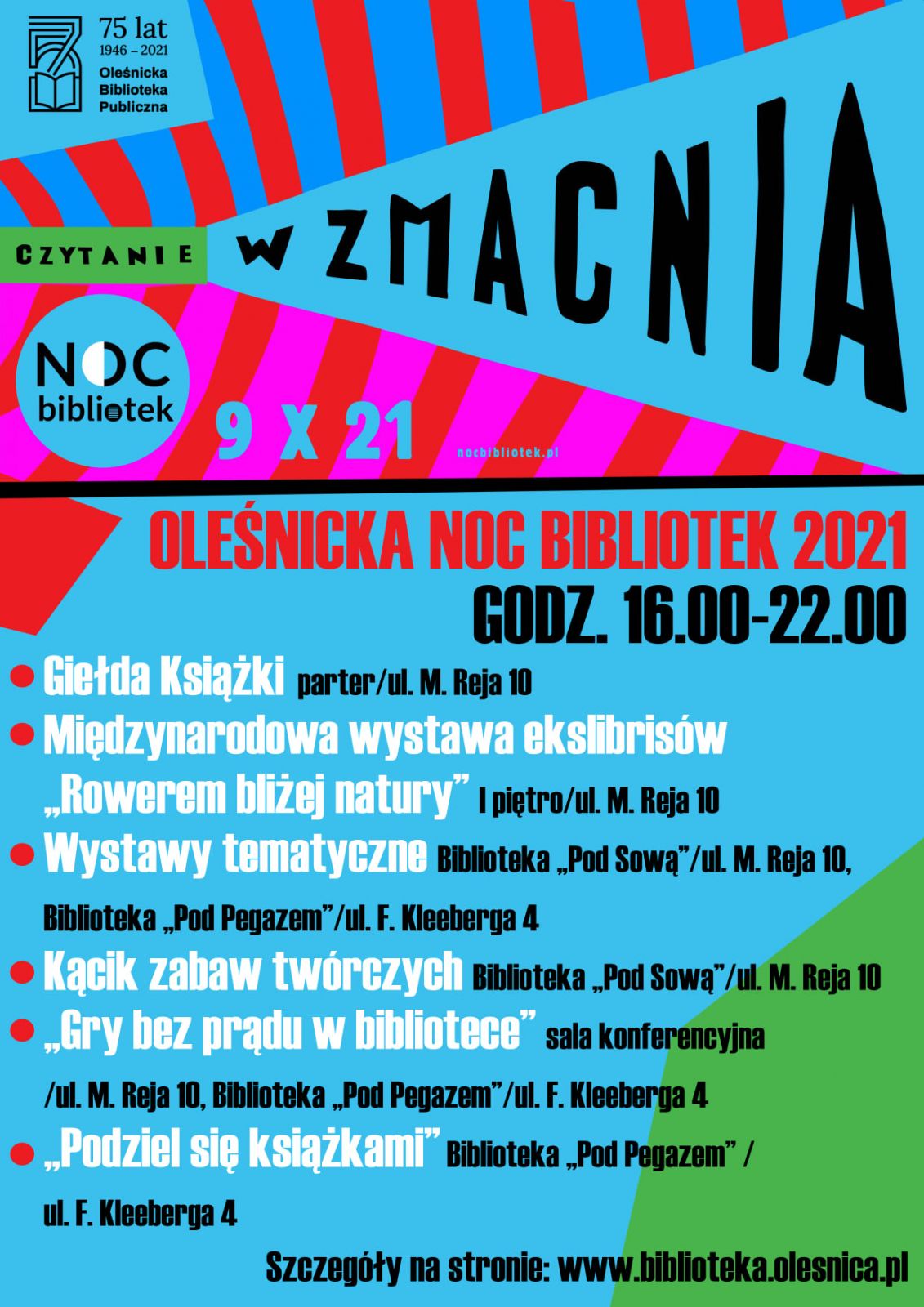 zaproszenie na noc bibliotek