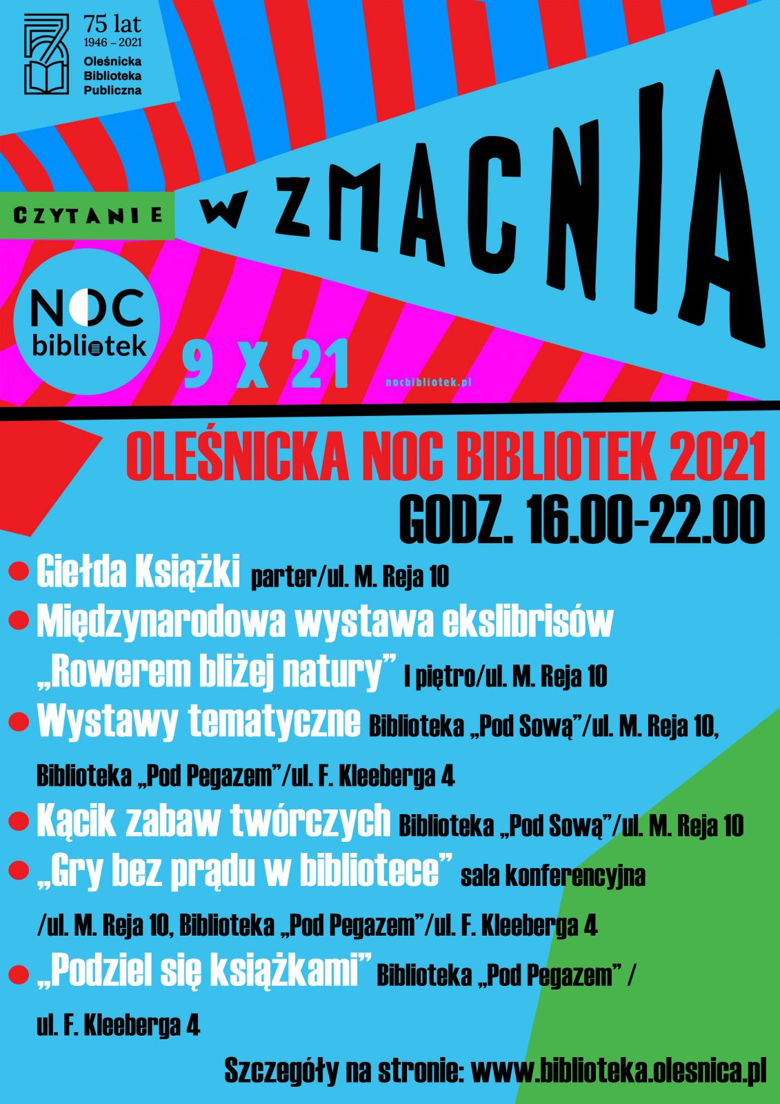 plan nocy w Bibliotece