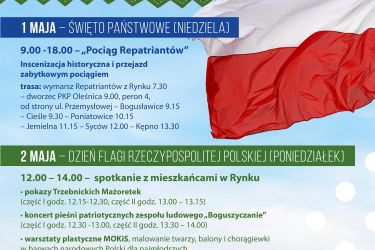 Majówka w Oleśnicy - zobacz, co się będzie działo