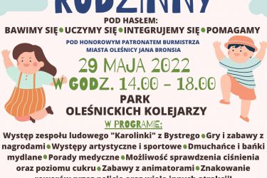 Festyn Rodzinny w Parku Kolejarzy już w najbliższą niedzielę