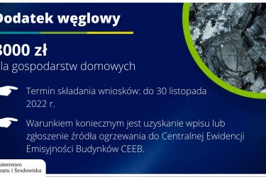 Dodatek węglowy - złóż wniosek