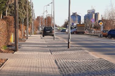 Przebudowa nawierzchni chodnika oraz zjazdów do posesji zlokalizowanych w ciągu ul. B. Krzywoustego w Oleśnicy - Etap 1