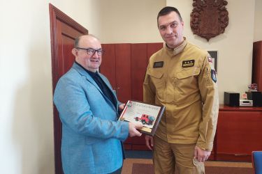 Podziękowanie dla Burmistrza za wsparcie straży pożarnej