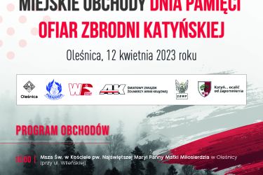 Miejskie Obchody Dnia Pamięci Ofiar Zbrodni Katyńskiej 12 kwietnia
