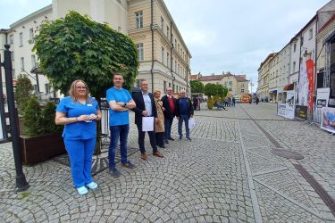 Białe miasteczko podczas Dni Europy