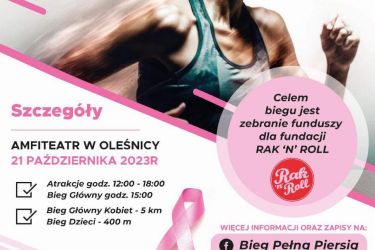 Bieg Pełną Piersią już w tę sobotę nad oleśnickimi stawami