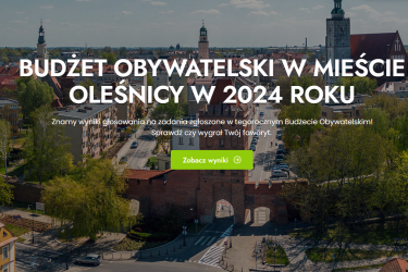 Wyniki głosowania w Oleśnickim Budżecie Obywatelskim
