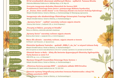 Oleśnickie Dni Seniora ruszyły pełną parą