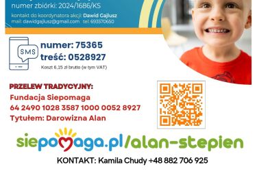 Sztafeta biegaczy po zdrowie dla Alanka