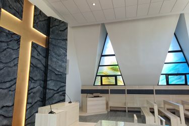 Kaplica na cmentarzu komunalnym przy ul. Wileńskiej w Oleśnicy po generalnym remoncie