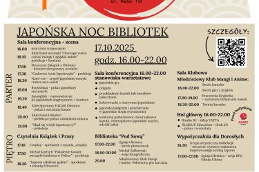 Japońska Noc Bibliotek 2025 już w piątek 17 października