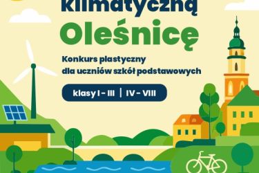 Konkurs dla uczniów szkół podstawowych: „Zaprojektuj klimatyczną Oleśnicę"