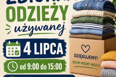 Zbiórka odzieży używanej 4 lipca