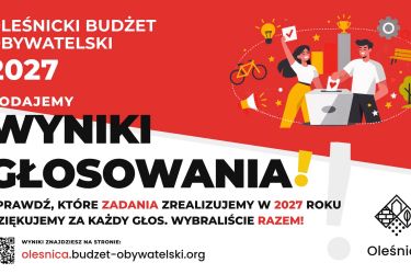 ZNAMY WYNIKI OLEŚNICKIEGO BUDŻETU OBYWATELSKIEGO 2027!